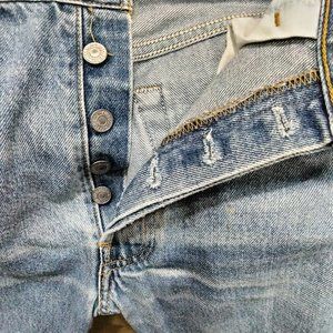 VINTAGE LEVI'S 501 BUTTON FLY BOOT CUT MEN'S JEANS 34 W 32 L